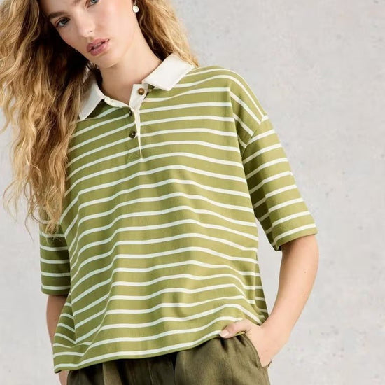 Young Ideas/Henmores - Ruby Rugby Top - Green Multi - 8