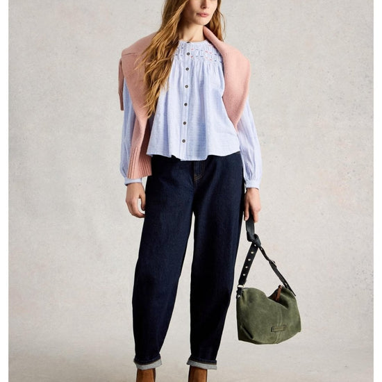 Young Ideas/Henmores - Sammy Smock Top - Blue Multi - 8