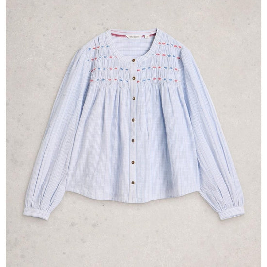 Young Ideas/Henmores - Sammy Smock Top - Blue Multi - 8