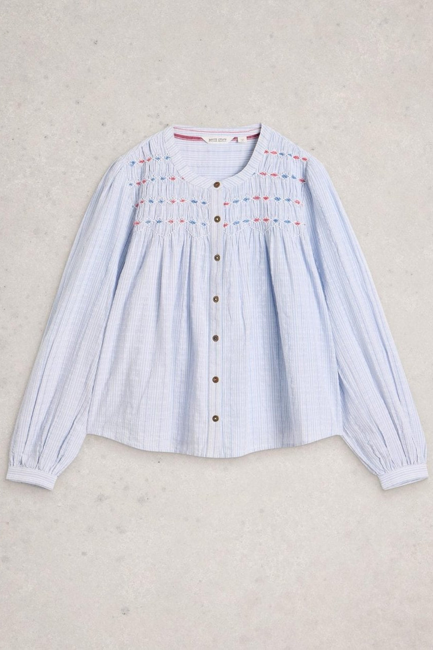 Young Ideas/Henmores - Sammy Smock Top - Blue Multi - 8