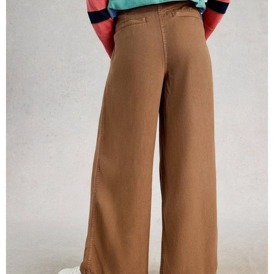 Young Ideas/Henmores - Sasha Wide Leg Trouser - Mid Tan - 8