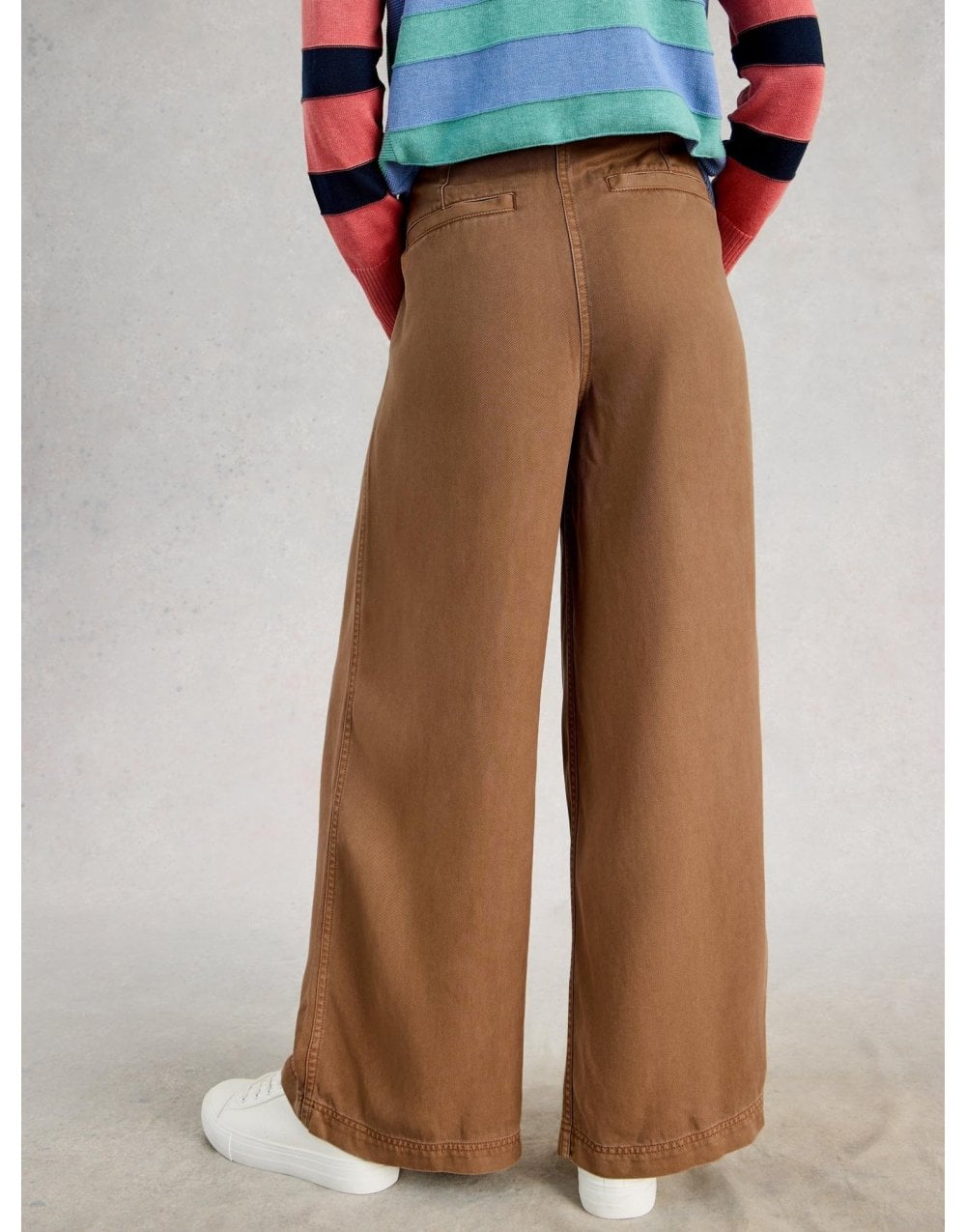 Young Ideas/Henmores - Sasha Wide Leg Trouser - Mid Tan - 8