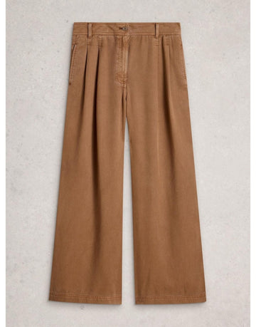Young Ideas/Henmores - Sasha Wide Leg Trouser - Mid Tan - 8