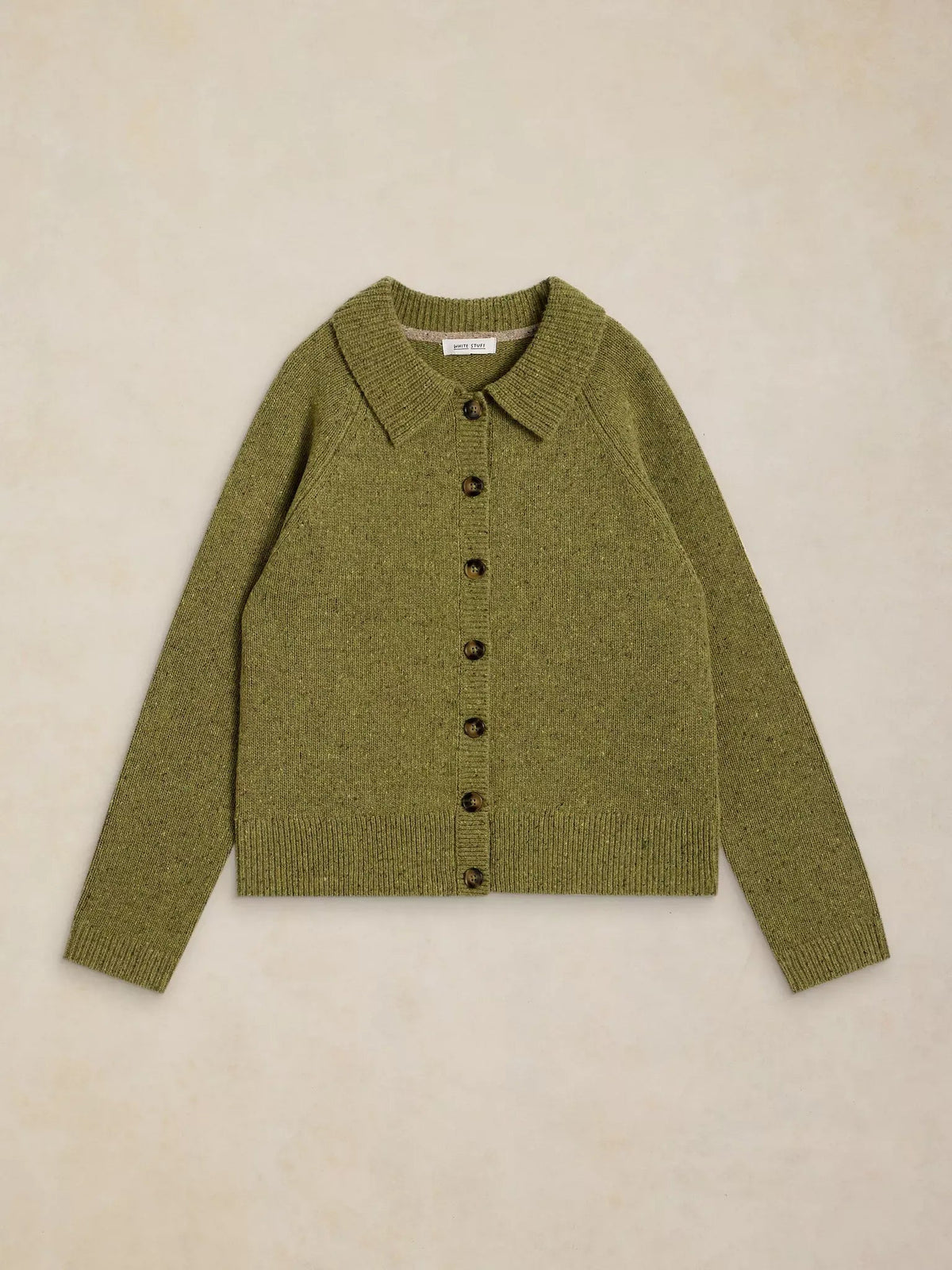 Young Ideas & Henmores -Shepherd Collar Cardi -Mid Chartreuse -8