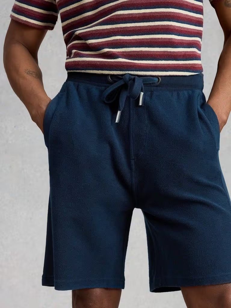 Young Ideas & Henmores - Sidmouth Sweat Short - Dark Navy - S