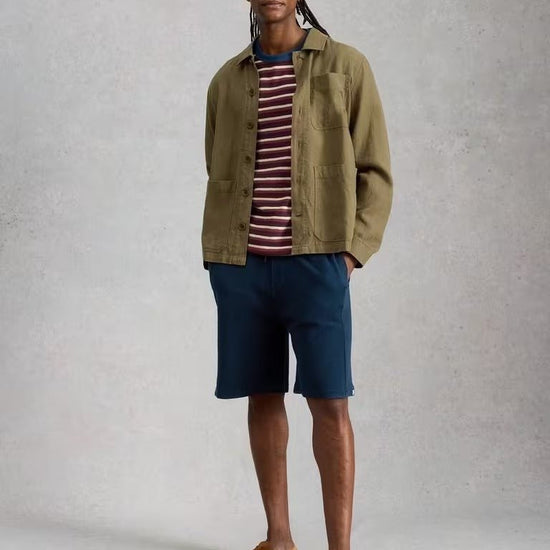 Young Ideas & Henmores - Sidmouth Sweat Short - Dark Navy - S