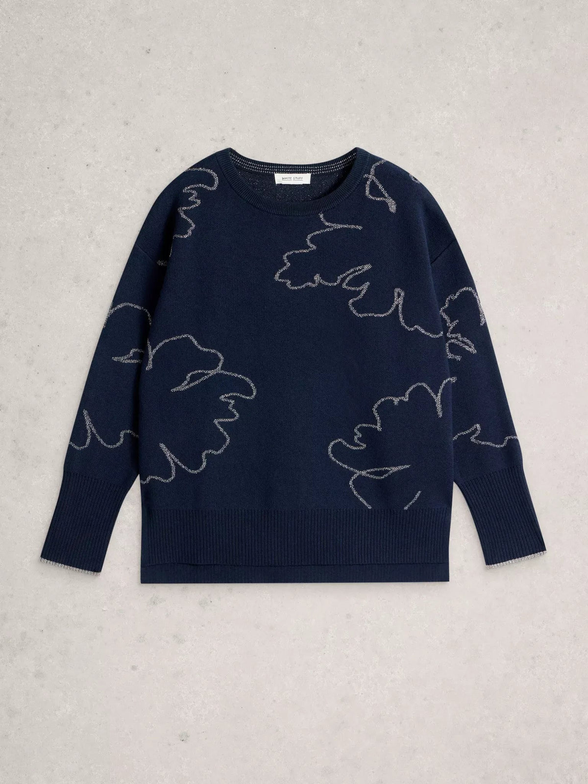 Young Ideas & Henmores -Sienna Sparkle Jumper -Navy Multi -10
