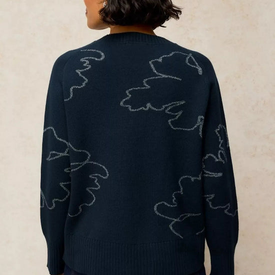 Young Ideas & Henmores -Sienna Sparkle Jumper -Navy Multi -10