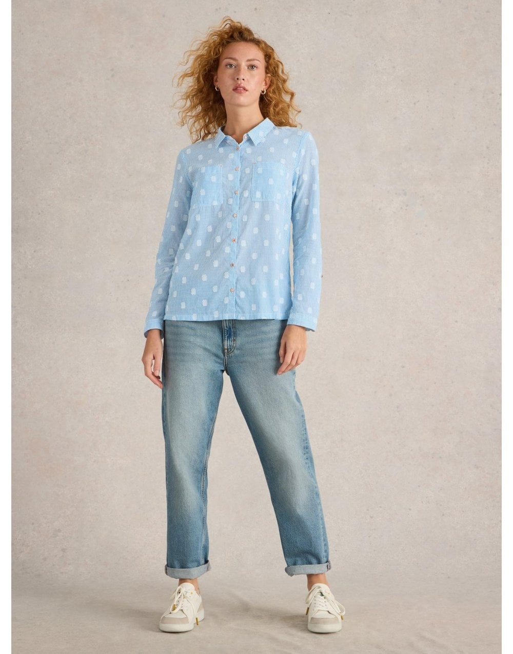 Young Ideas/Henmores - Sophie Organic Cotton Shirt - Blue Multi - 8