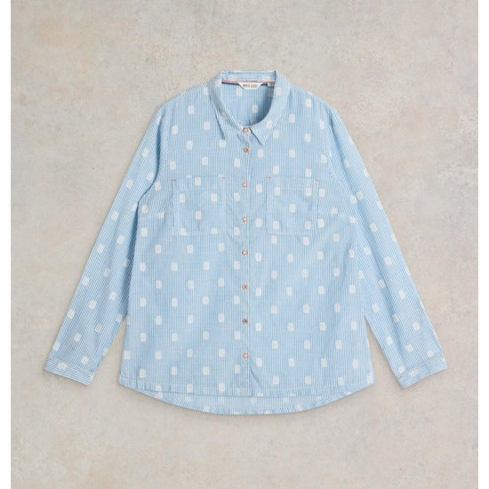 Young Ideas/Henmores - Sophie Organic Cotton Shirt - Blue Multi - 8