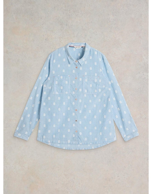 Young Ideas/Henmores - Sophie Organic Cotton Shirt - Blue Multi - 8