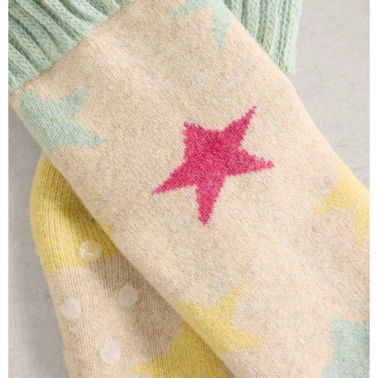 Young Ideas/Henmores - Star Loopback Sock - Natural Multi - OS