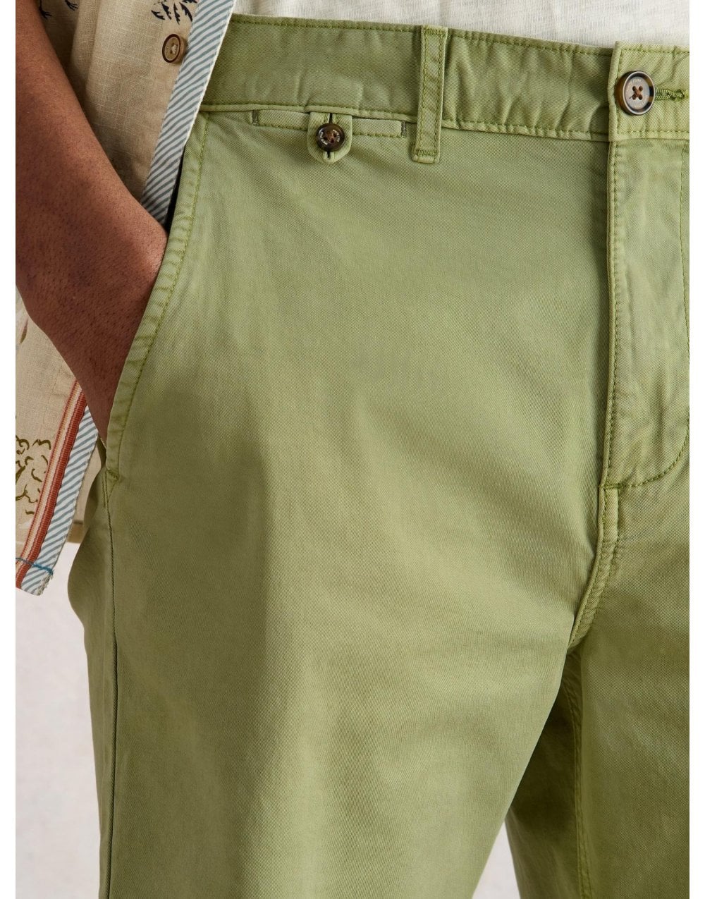 Young Ideas/Henmores - Sutton Organic Chino Short - Light Green - 34