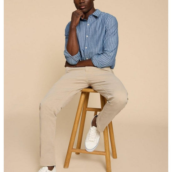 Young Ideas/Henmores - Sutton Organic Chino Trouser - Light Natural - 34