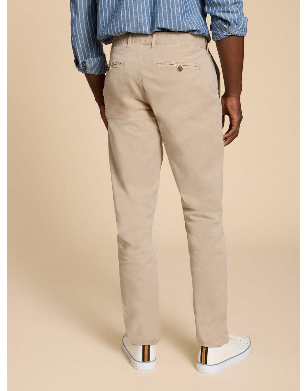 Young Ideas/Henmores - Sutton Organic Chino Trouser - Light Natural - 34
