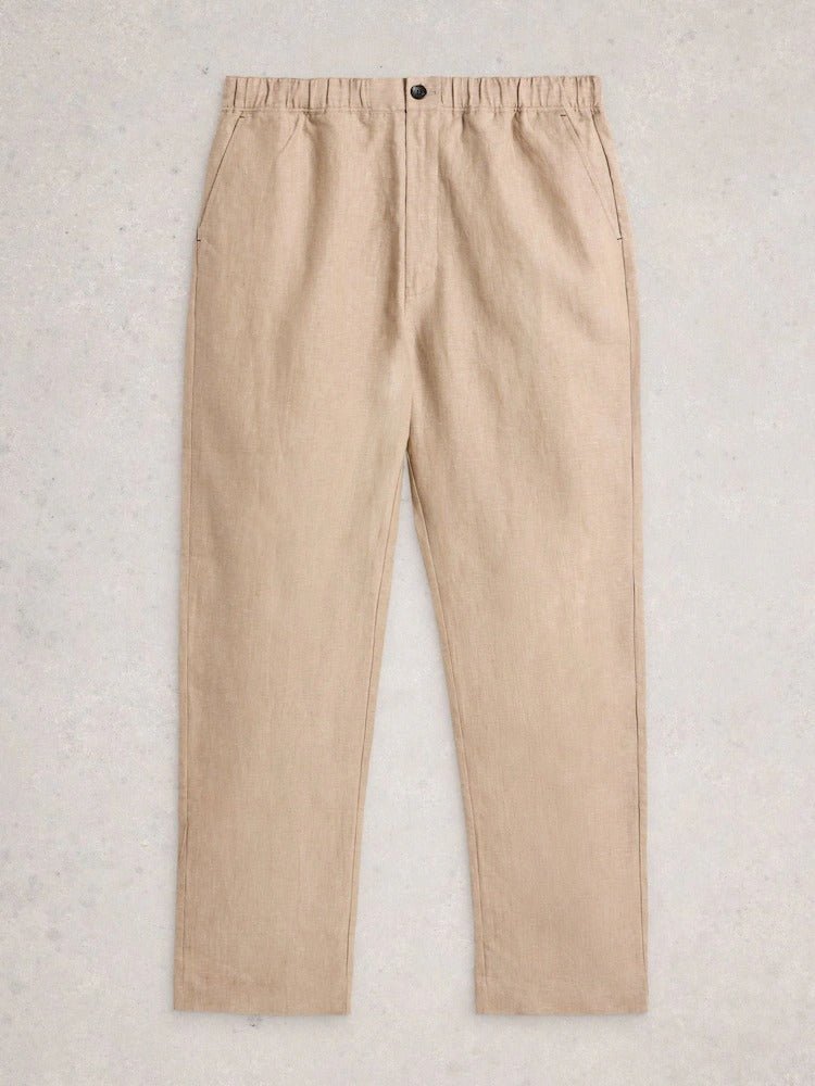 Young Ideas & Henmores - Swinton Linen Trouser - Light Natural - 32