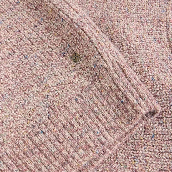 Young Ideas & Henmores - Tadley Twist Crew Neck - Pink Melange - M