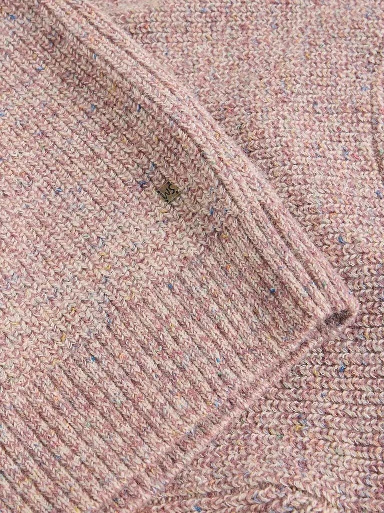 Young Ideas & Henmores - Tadley Twist Crew Neck - Pink Melange - M