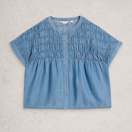 Young Ideas & Henmores - Tammie Chambray Shirt - Mid Denim - 8