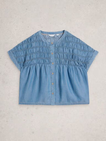 Young Ideas & Henmores - Tammie Chambray Shirt - Mid Denim - 8