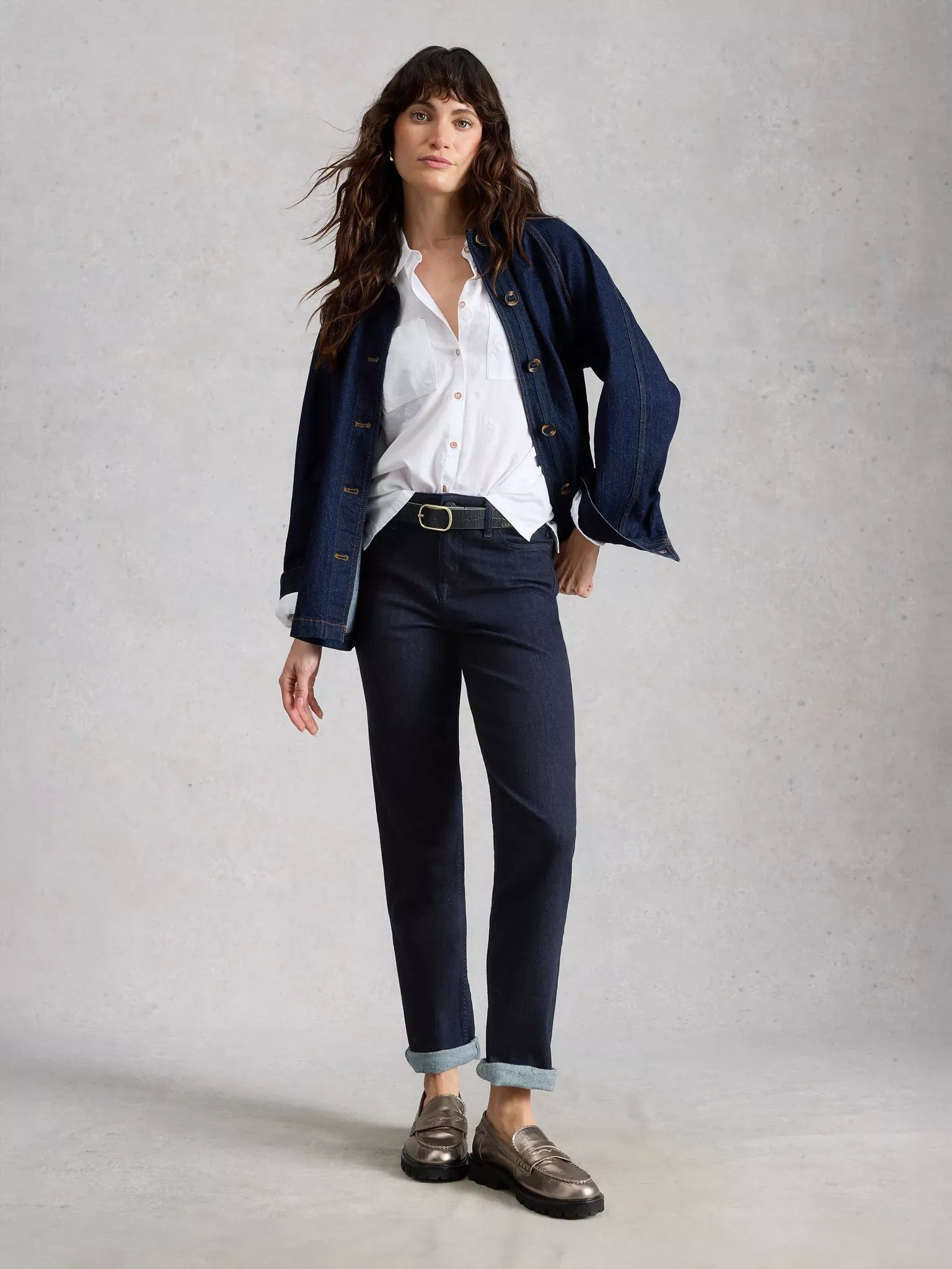 Young Ideas & Henmores -Taylor Straight Jean -Dark Denim -10R