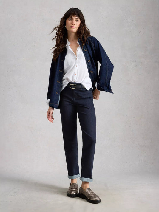 Young Ideas & Henmores -Taylor Straight Jean -Dark Denim -10R