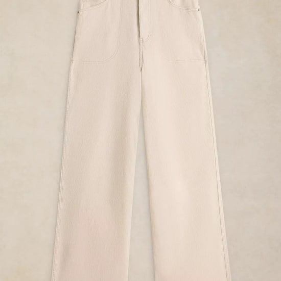 Young Ideas & Henmores -Tia Cord Wide Leg Trouser -Natural White -10