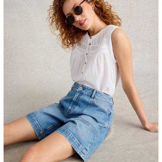 Young Ideas/Henmores - Tia Denim Shorts - Mid Denim - 10/R