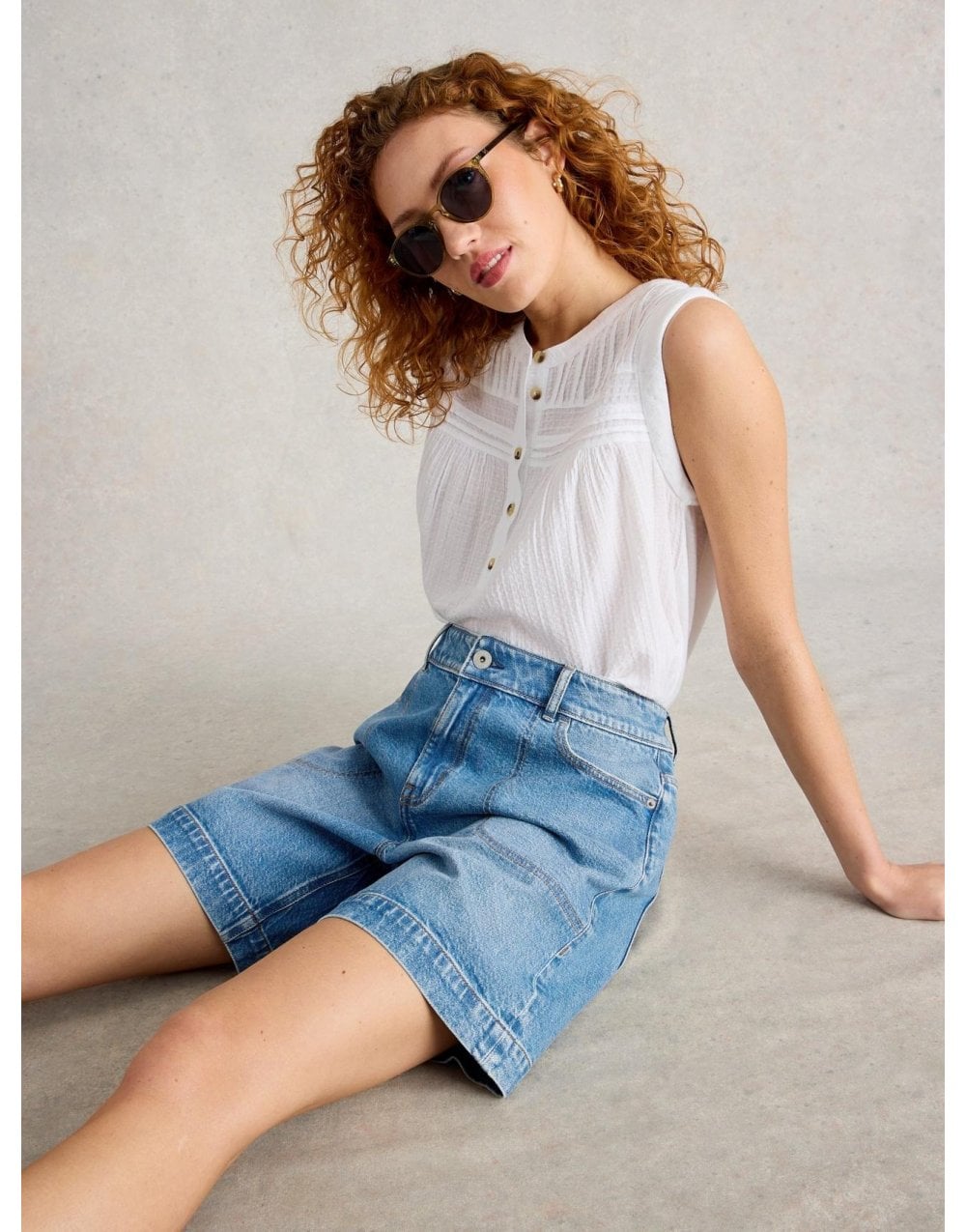 Young Ideas/Henmores - Tia Denim Shorts - Mid Denim - 10/R