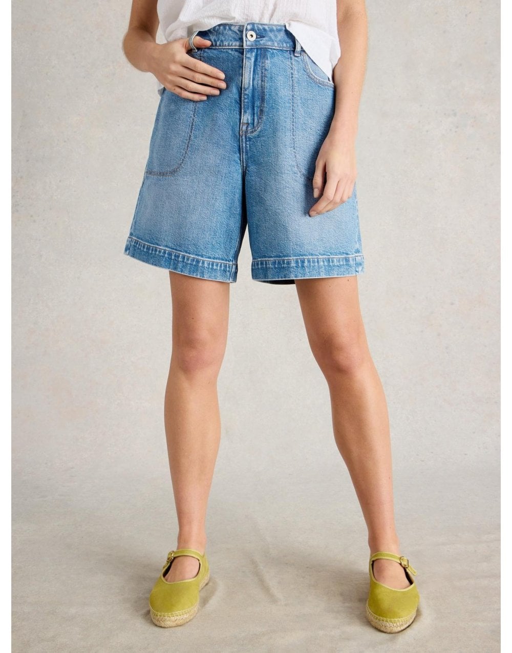 Young Ideas/Henmores - Tia Denim Shorts - Mid Denim - 10/R