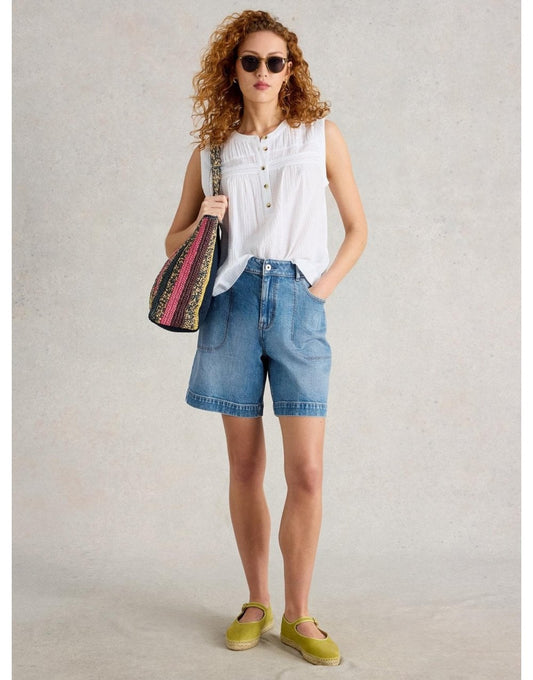 Young Ideas/Henmores - Tia Denim Shorts - Mid Denim - 10/R