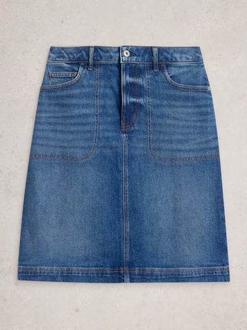 Young Ideas & Henmores - Tia Denim Skirt - Mid Denim - 8