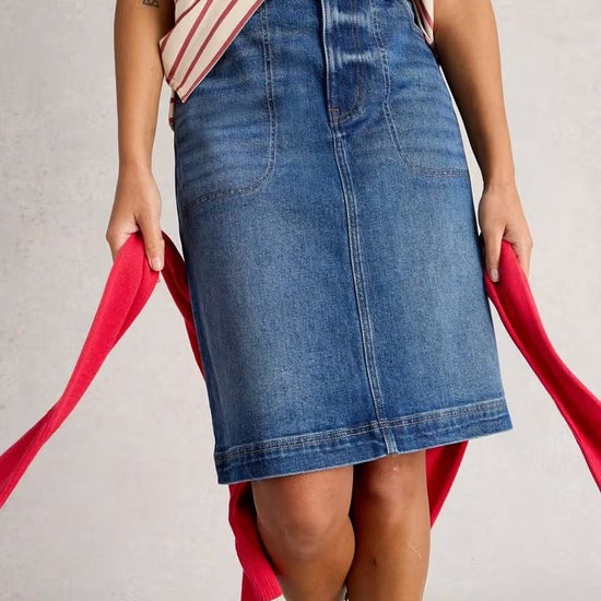Young Ideas & Henmores - Tia Denim Skirt - Mid Denim - 8