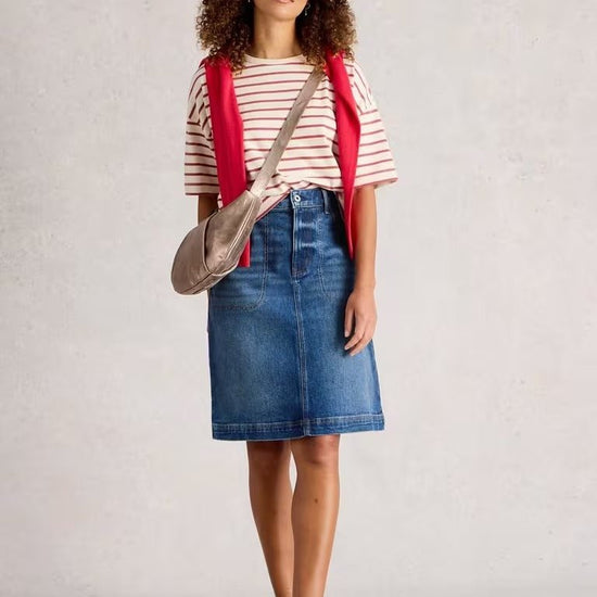 Young Ideas & Henmores - Tia Denim Skirt - Mid Denim - 8