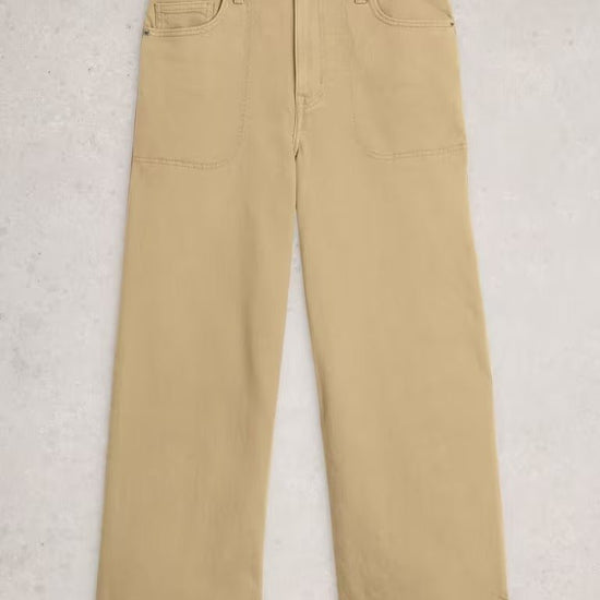 Young Ideas & Henmores - Tia Wide Leg Crop Jean - Light Green - 8