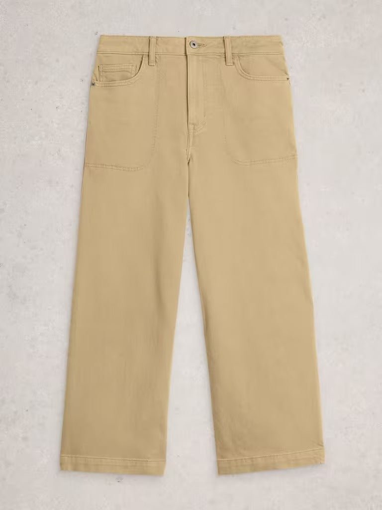 Young Ideas & Henmores - Tia Wide Leg Crop Jean - Light Green - 8