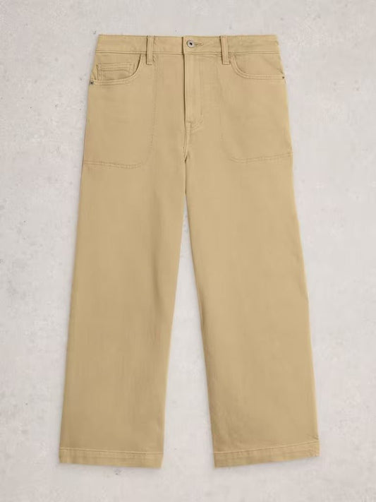 Young Ideas & Henmores - Tia Wide Leg Crop Jean - Light Green - 8