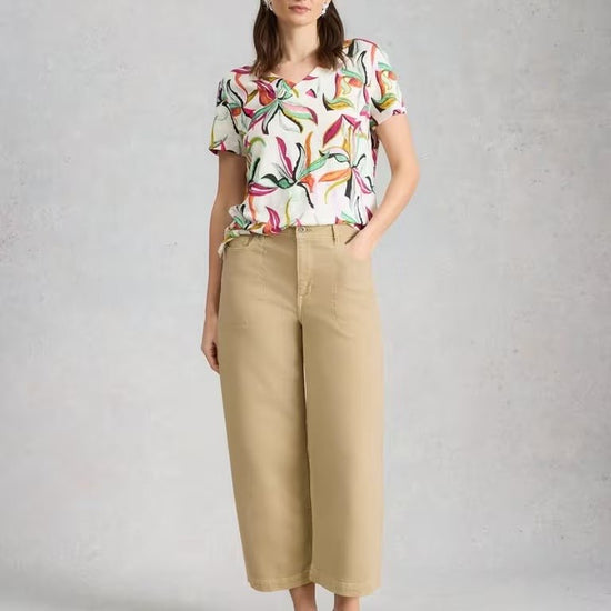 Young Ideas & Henmores - Tia Wide Leg Crop Jean - Light Green - 8