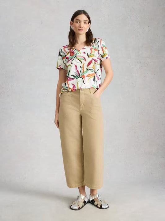 Young Ideas & Henmores - Tia Wide Leg Crop Jean - Light Green - 8