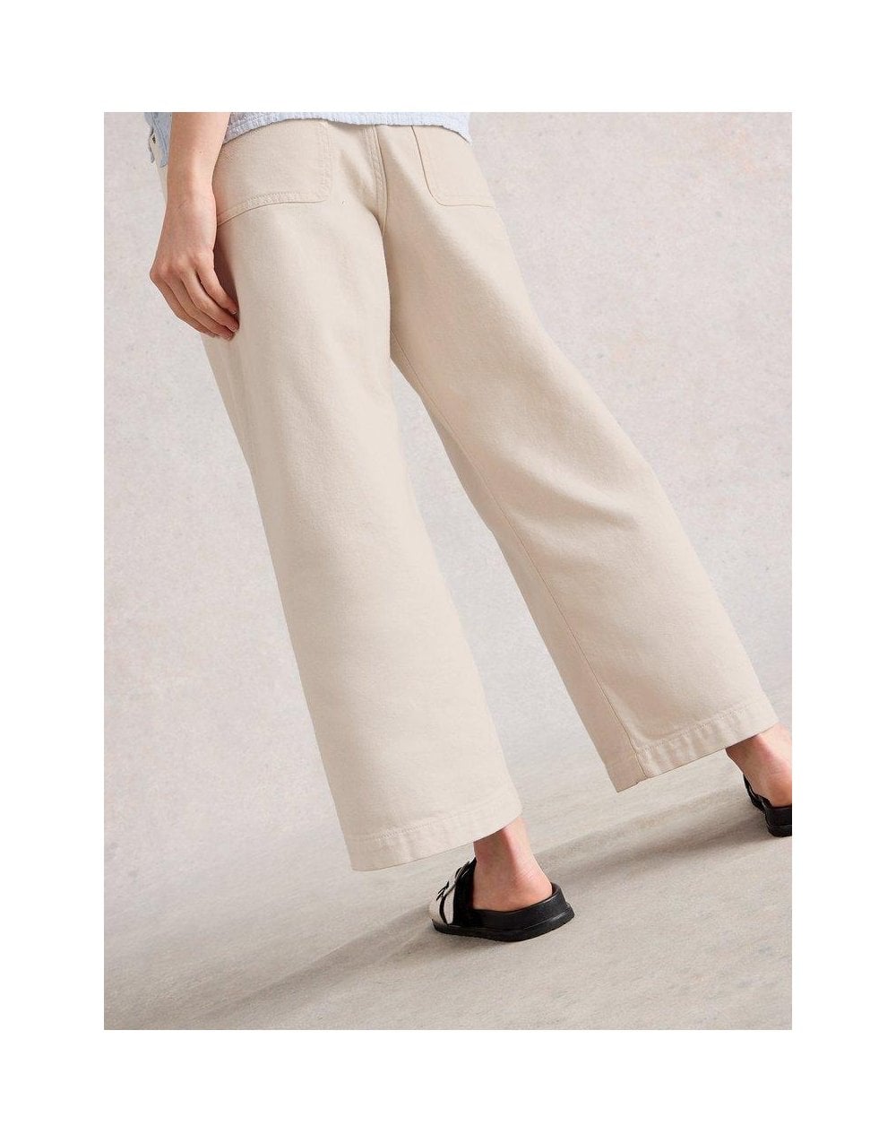 Young Ideas/Henmores - Tia Wide Leg Crop Jeans - Mid Tan - 10R