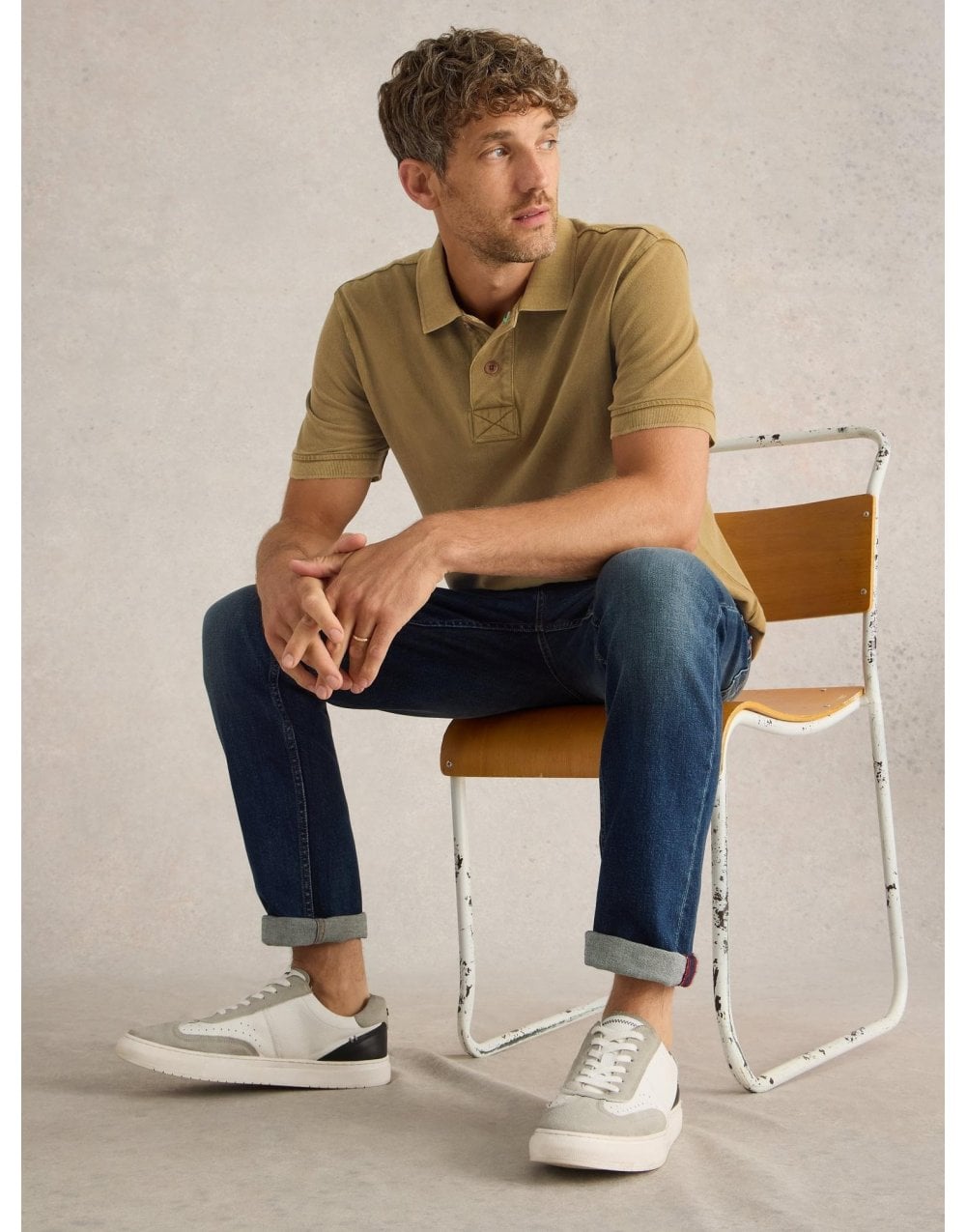 Young Ideas/Henmores - Utility Polo - Khaki - M