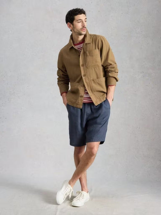 Young Ideas & Henmores - Westgate Linen Blend Jacket - Khaki Green - M