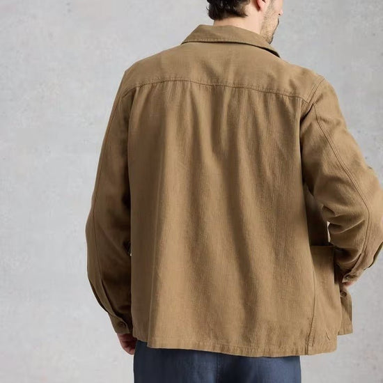 Young Ideas & Henmores - Westgate Linen Blend Jacket - Khaki Green - M