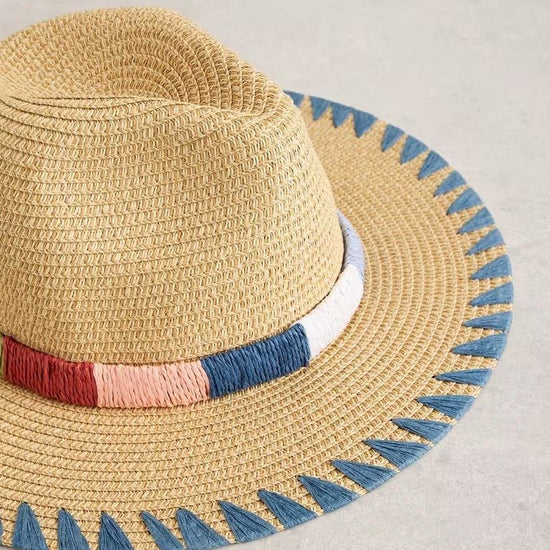 Young Ideas & Henmores - Whipstitch Fedora - Natural Multi - OS