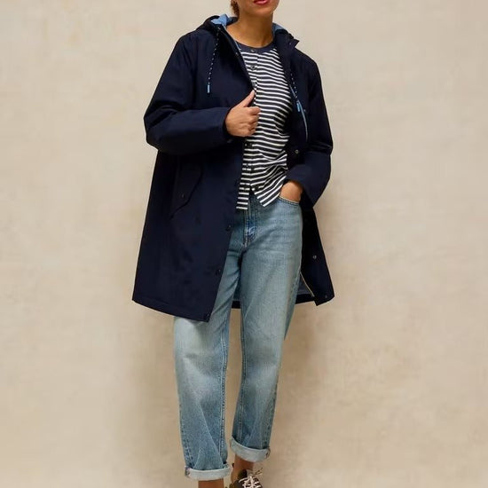 Young Ideas & Henmores -Willow Waterproof Coat -Dark Navy -8