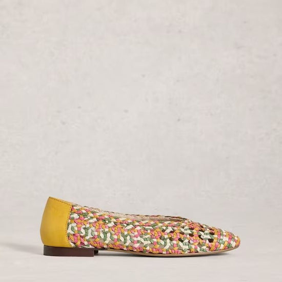Young Ideas & Henmores - Winnie Woven Ballerina - Yellow Multi - 4