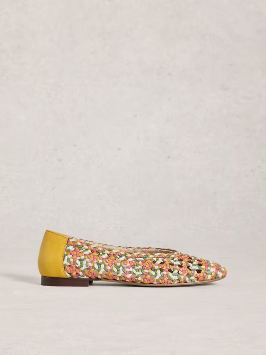 Young Ideas & Henmores - Winnie Woven Ballerina - Yellow Multi - 4