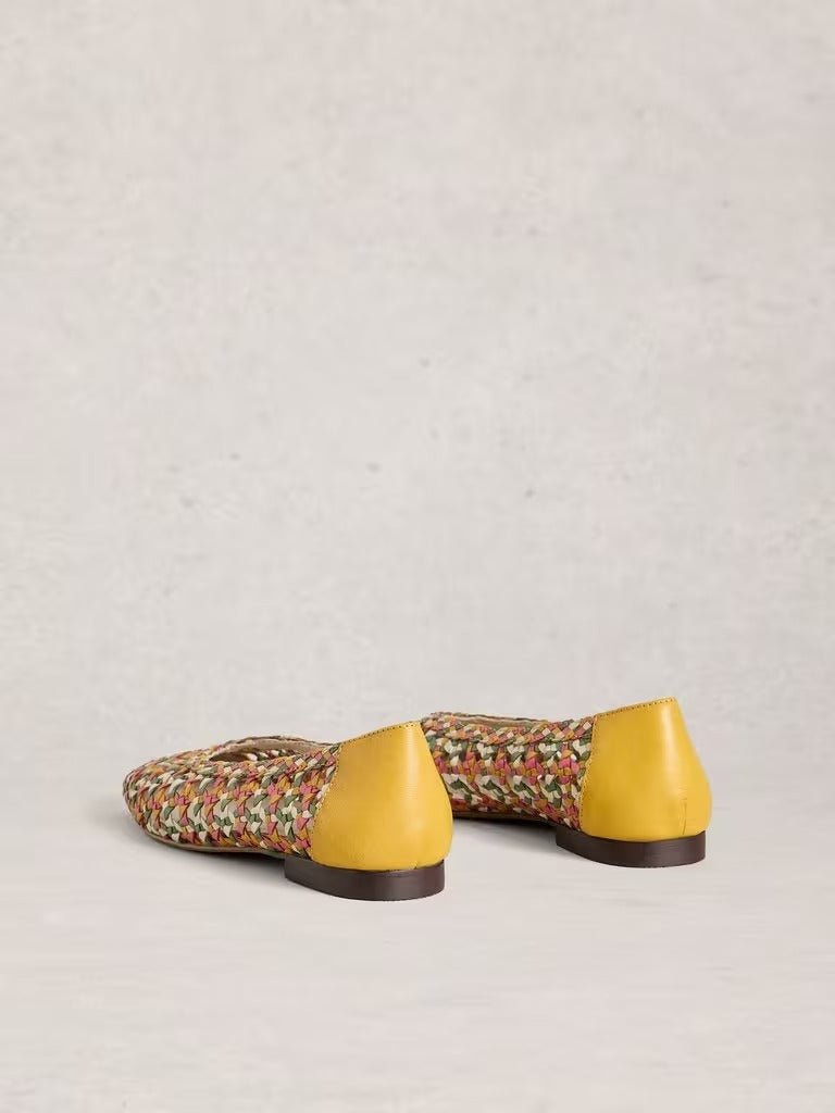 Young Ideas & Henmores - Winnie Woven Ballerina - Yellow Multi - 4