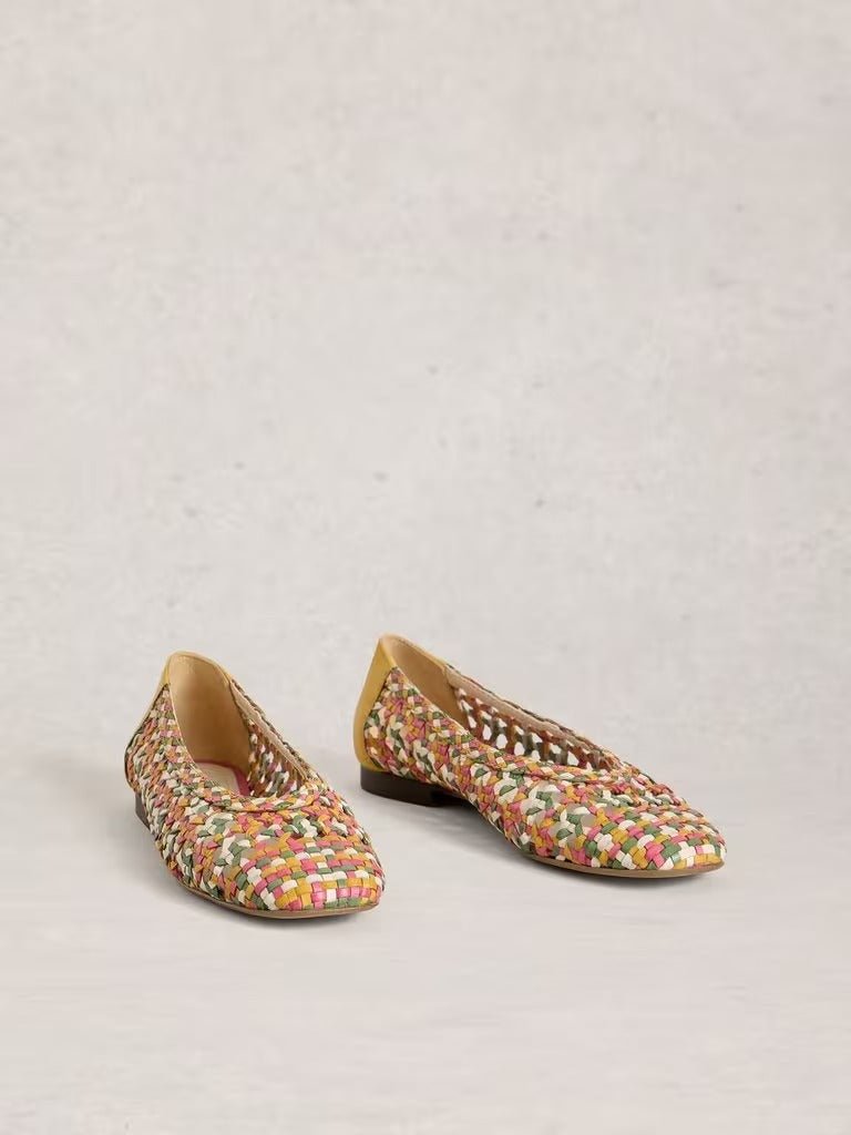 Young Ideas & Henmores - Winnie Woven Ballerina - Yellow Multi - 4