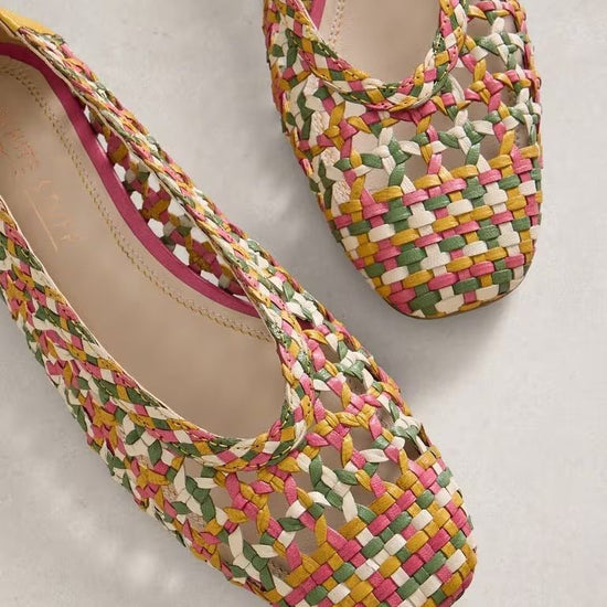 Young Ideas & Henmores - Winnie Woven Ballerina - Yellow Multi - 4